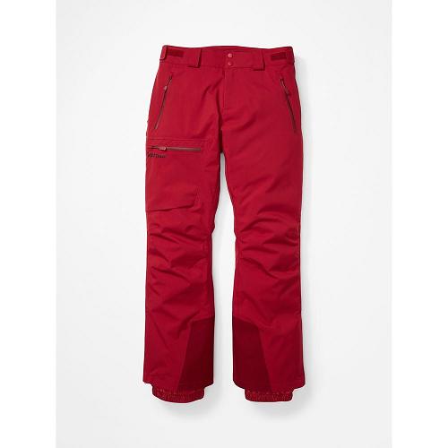 Marmot Refuge Pants - Mens Ski Pants Dark Red CA9503762 Canada